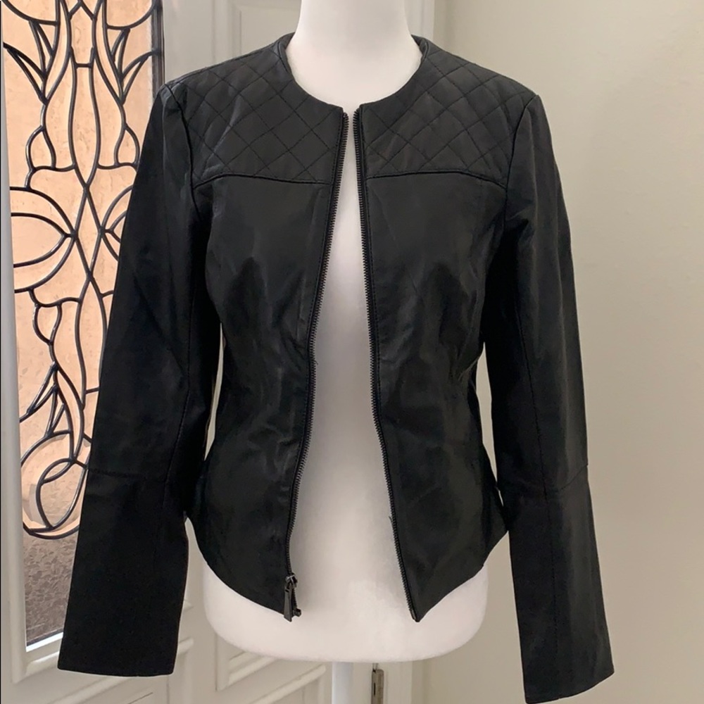 Dawn Levy women’s leather jacket size S